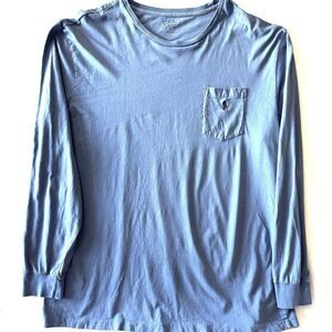 Polo Ralph Lauren Men XL Blue Classic Fit Long Sleeve Navy Pony‎